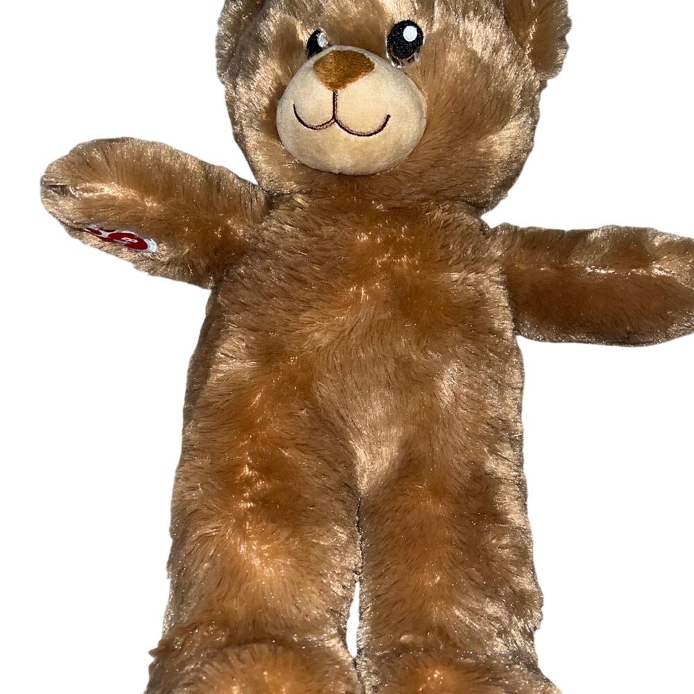 Build a Bear Happy Birthday 14" Brown Teddy Bear Plush Embroidered Eyes EUC